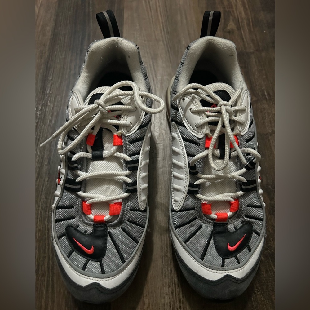 Nike Air Max 98 'Solar Red' Women's Sneakers Size 8 [AH6799-104]